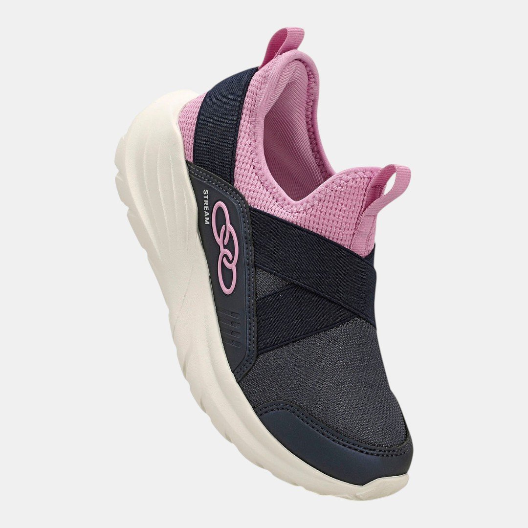 Tênis Olympikus Infantil Stream Kids Marinho com Rosa Azul 2