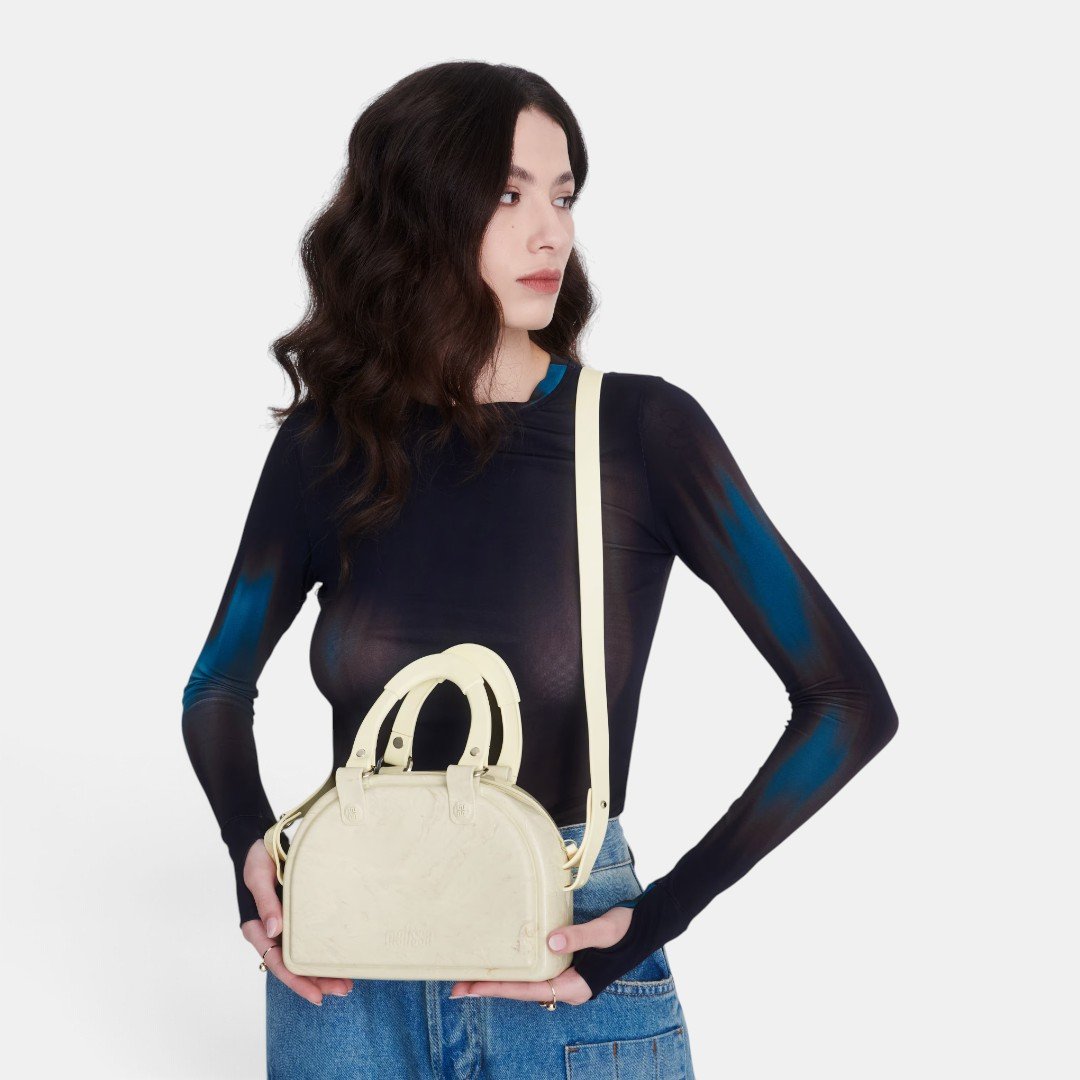 Bolsa Melissa Bowling Bag Bege Bege 2