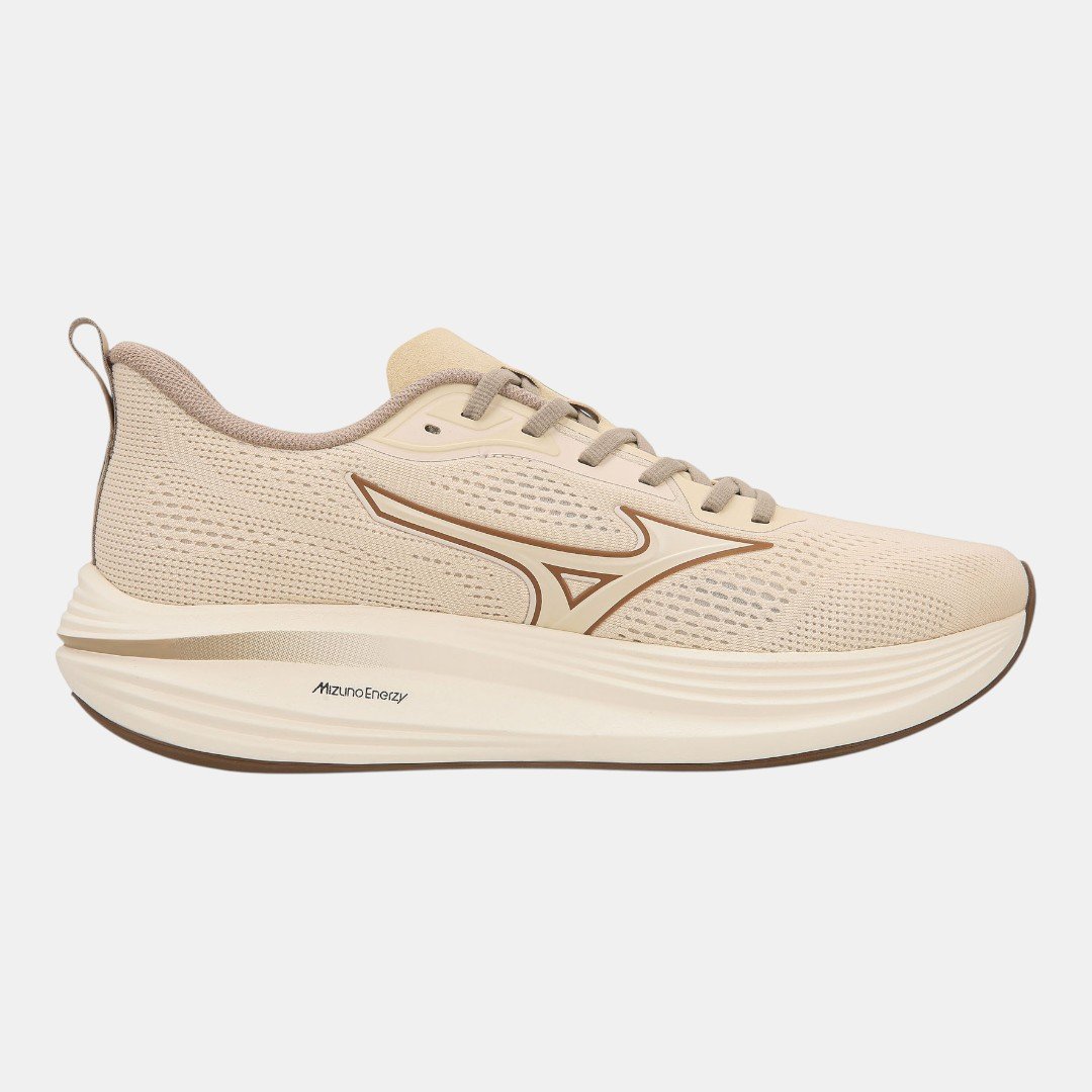 Tênis De Corrida Mizuno Neo Pryzma Masculino Bege Branco 4
