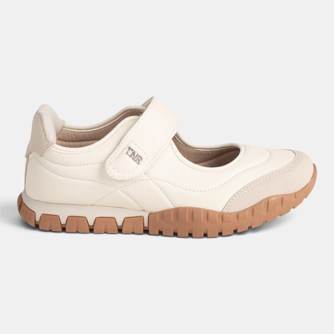 Tênis Tanara Casual Mary Jane Off White
