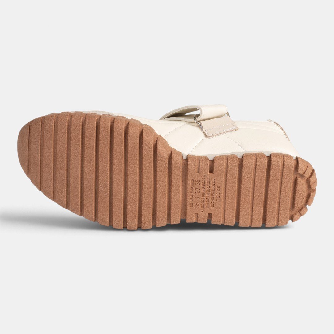 Tênis Tanara Casual Mary Jane Off White Porcelana 4