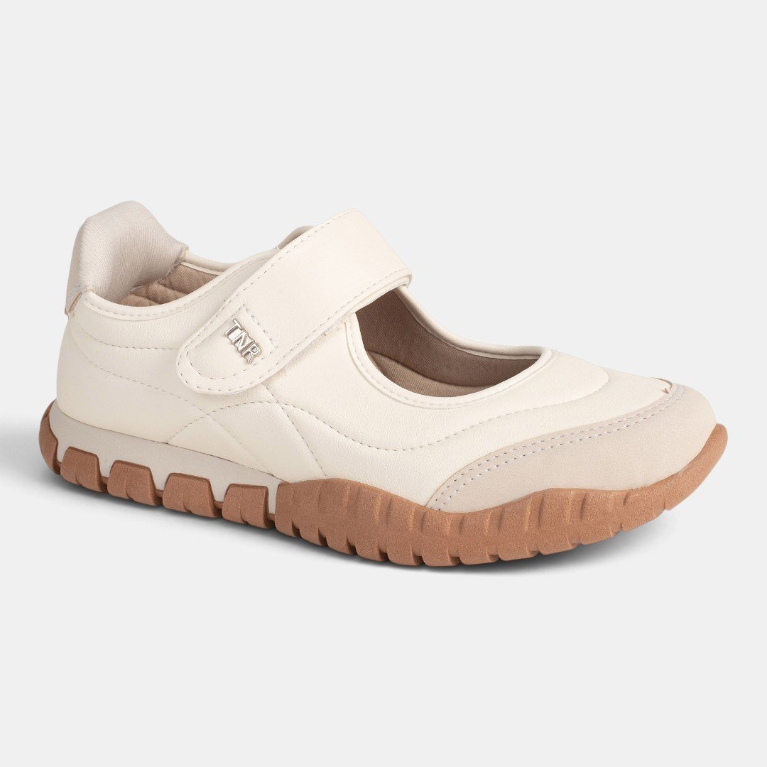 Tênis Tanara Casual Mary Jane Off White Porcelana 6