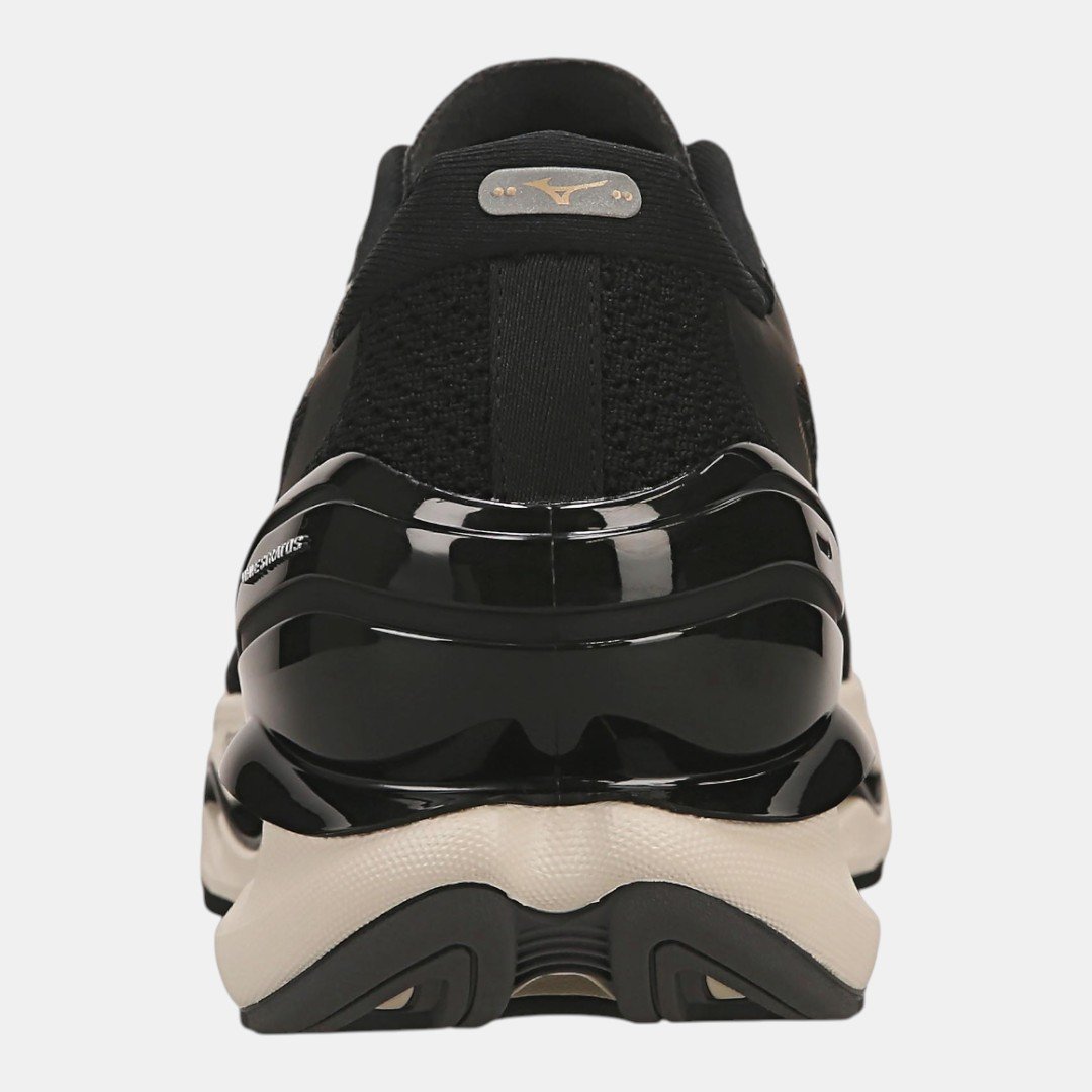 Tênis Mizuno Wave Stratos 4 Preto com Dourado Preto 6