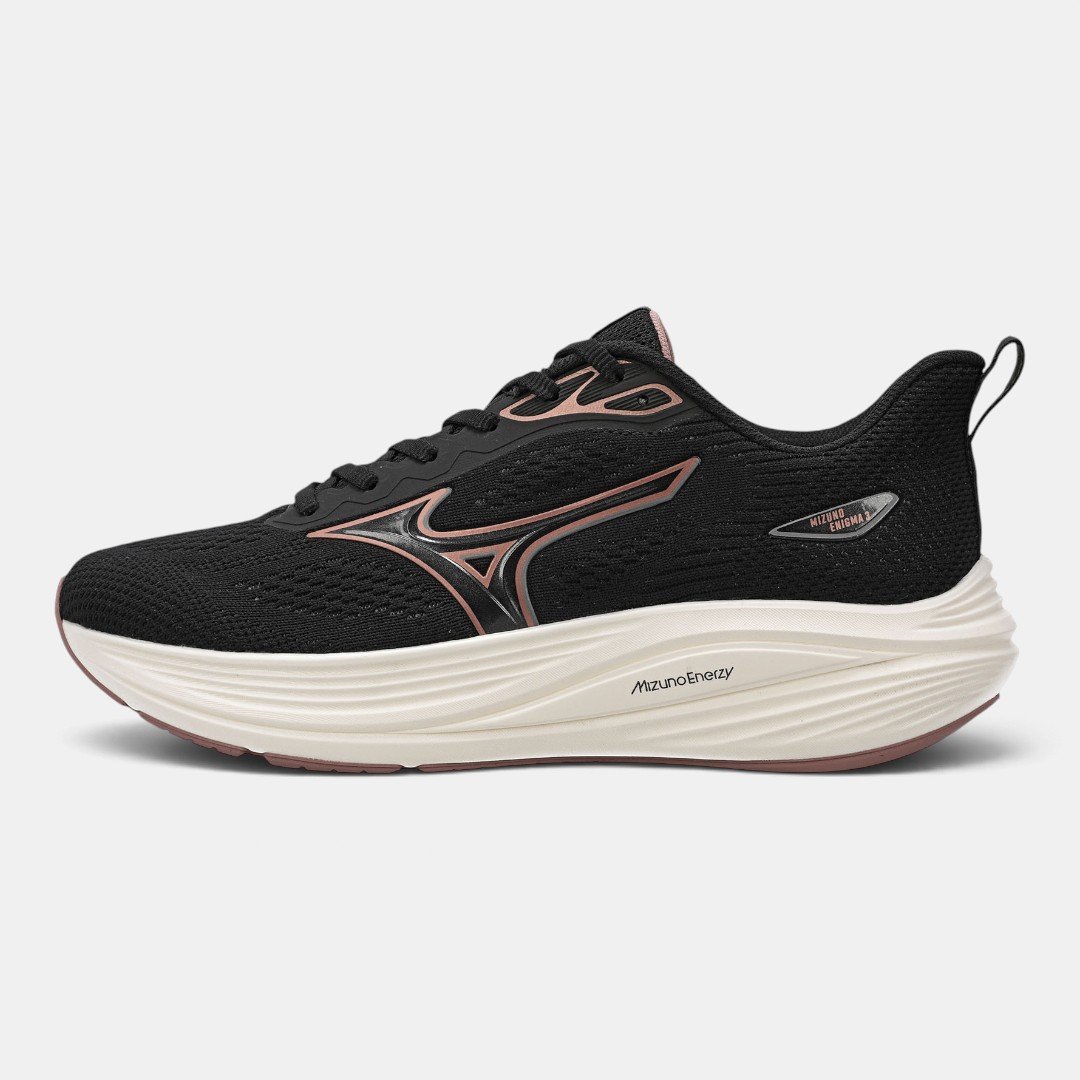 Tênis De Corrida Mizuno Enigma 3 Preto com Rosa