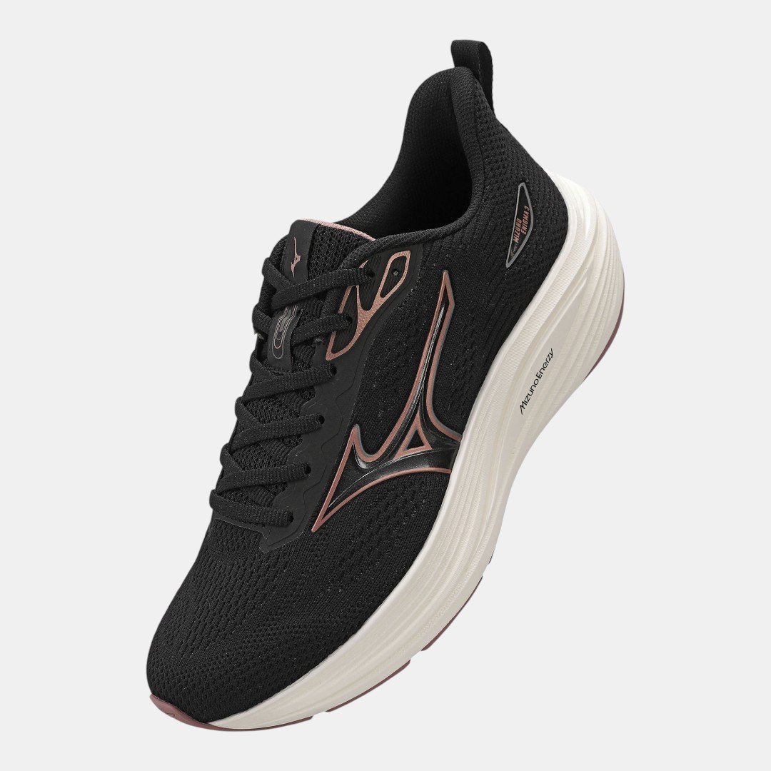 Tênis De Corrida Mizuno Enigma 3 Preto com Rosa Preto 2