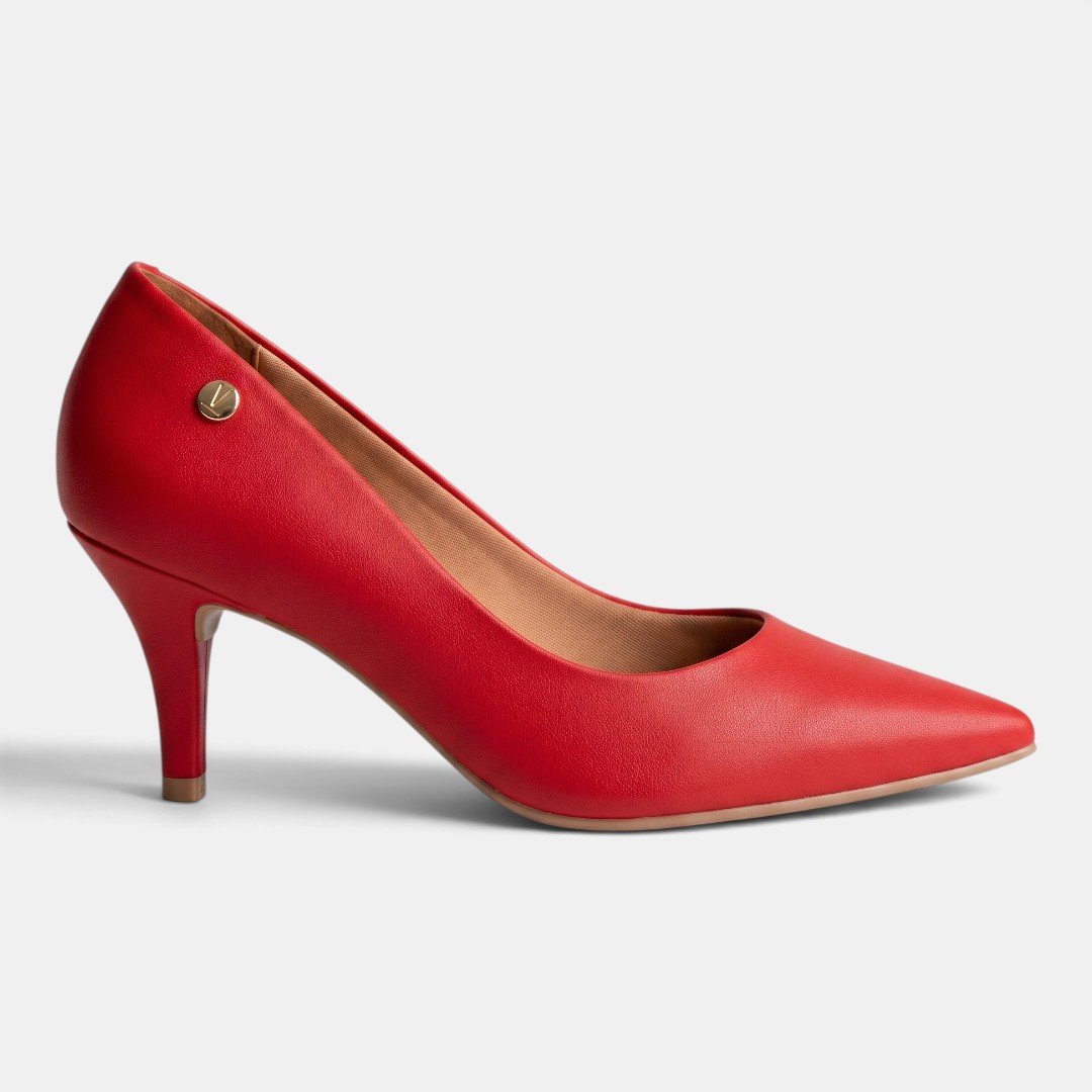 Scarpin Vizzano Salto Médio Vermelho