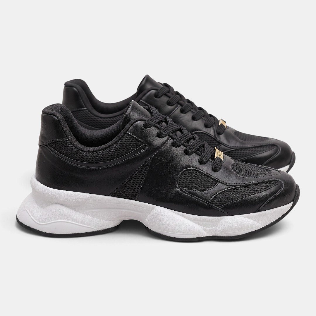 Tênis Vizzano Chunky Casual Feminino Preto Preto 3