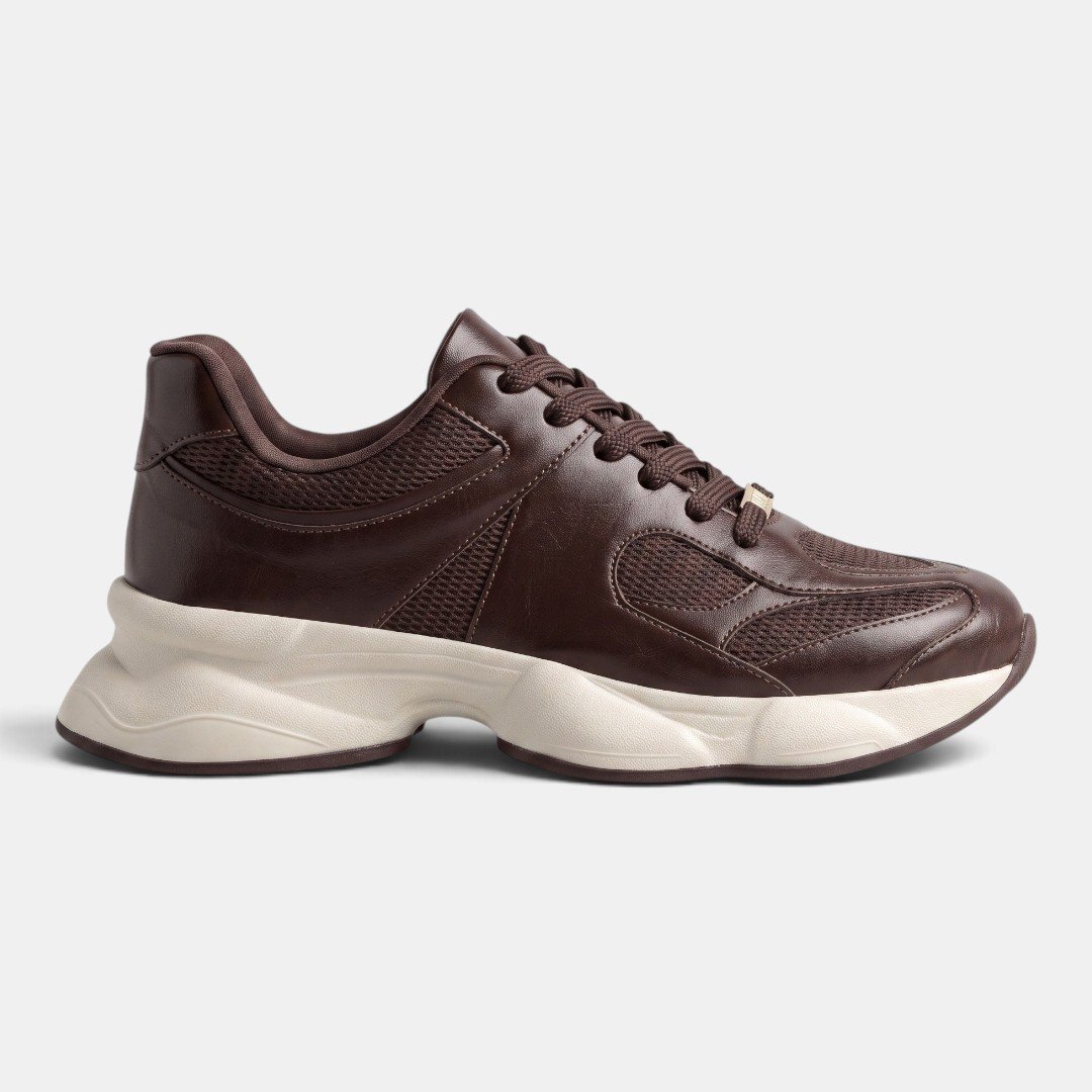 Tênis Vizzano Chunky Casual Feminino Marrom