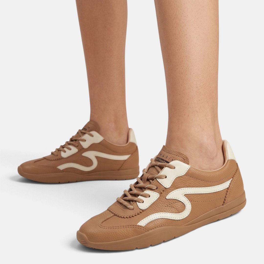 Tênis Ramarim Total Comfort Em Couro Caramelo Marrom 2