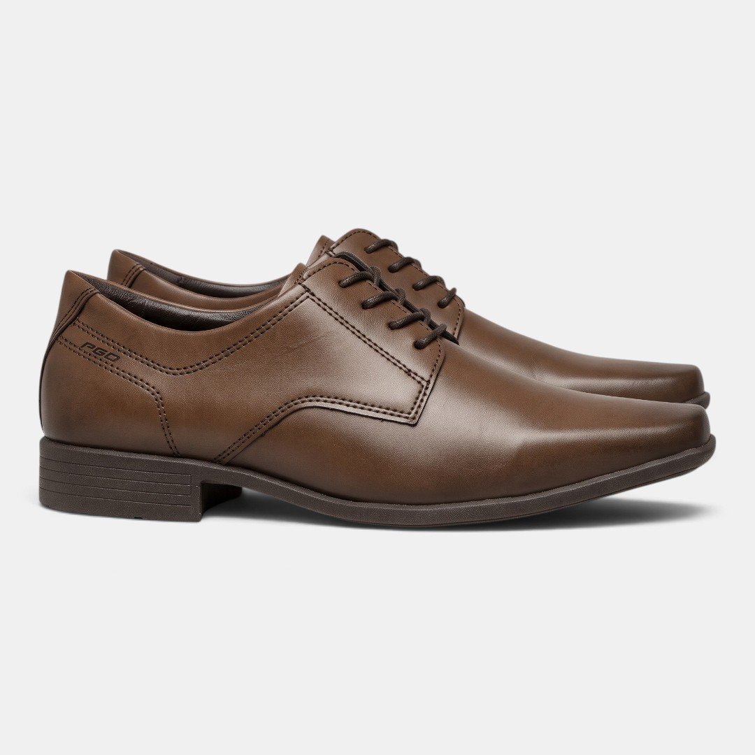 Sapato Social Masculino Pegada PGD Marrom Pinhão 3