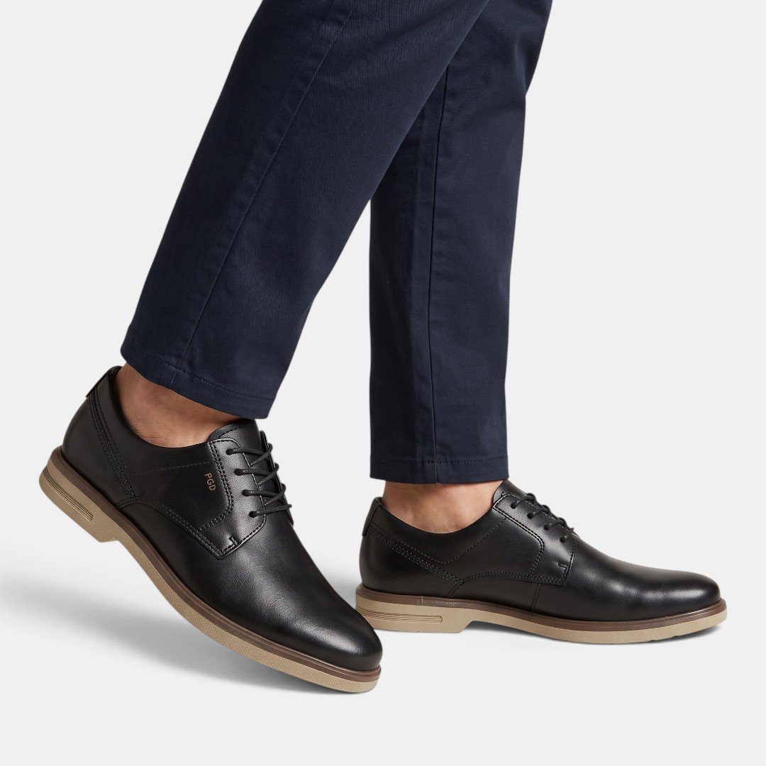 Sapato Social Pegada PGD Preto Preto 2