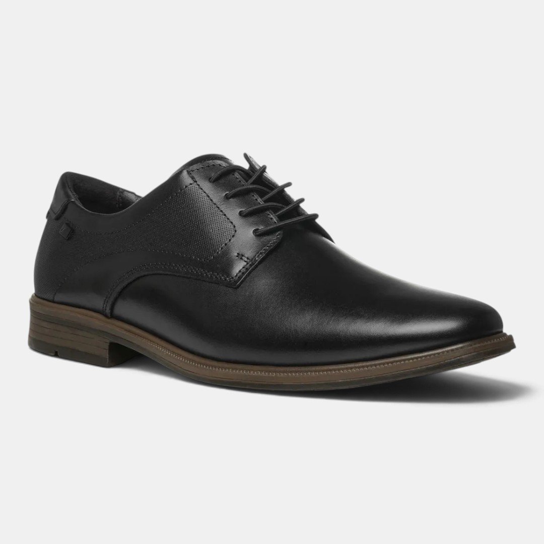 Sapato Social Pegada Masculino Em Couro Preto Preto 2