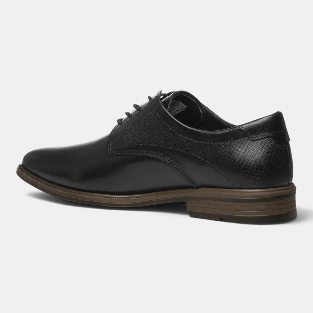 Sapato Social Pegada Masculino Em Couro Preto Preto 3