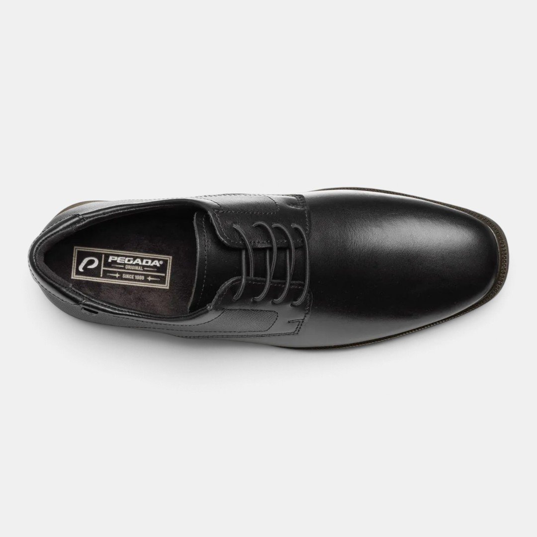 Sapato Social Pegada Masculino Em Couro Preto Preto 5