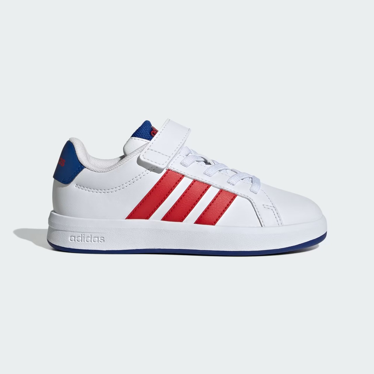 Tênis Adidas Grand Court 3.0 Infantil Branco com Vermelho Branco 1