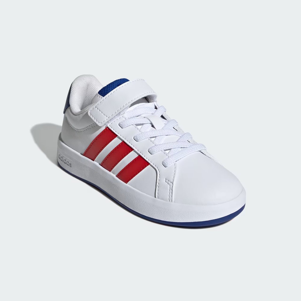 Tênis Adidas Grand Court 3.0 Infantil Branco com Vermelho Branco 2