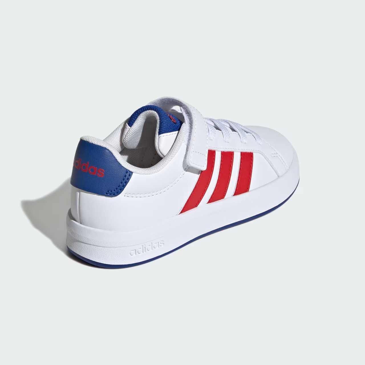 Tênis Adidas Grand Court 3.0 Infantil Branco com Vermelho Branco 5
