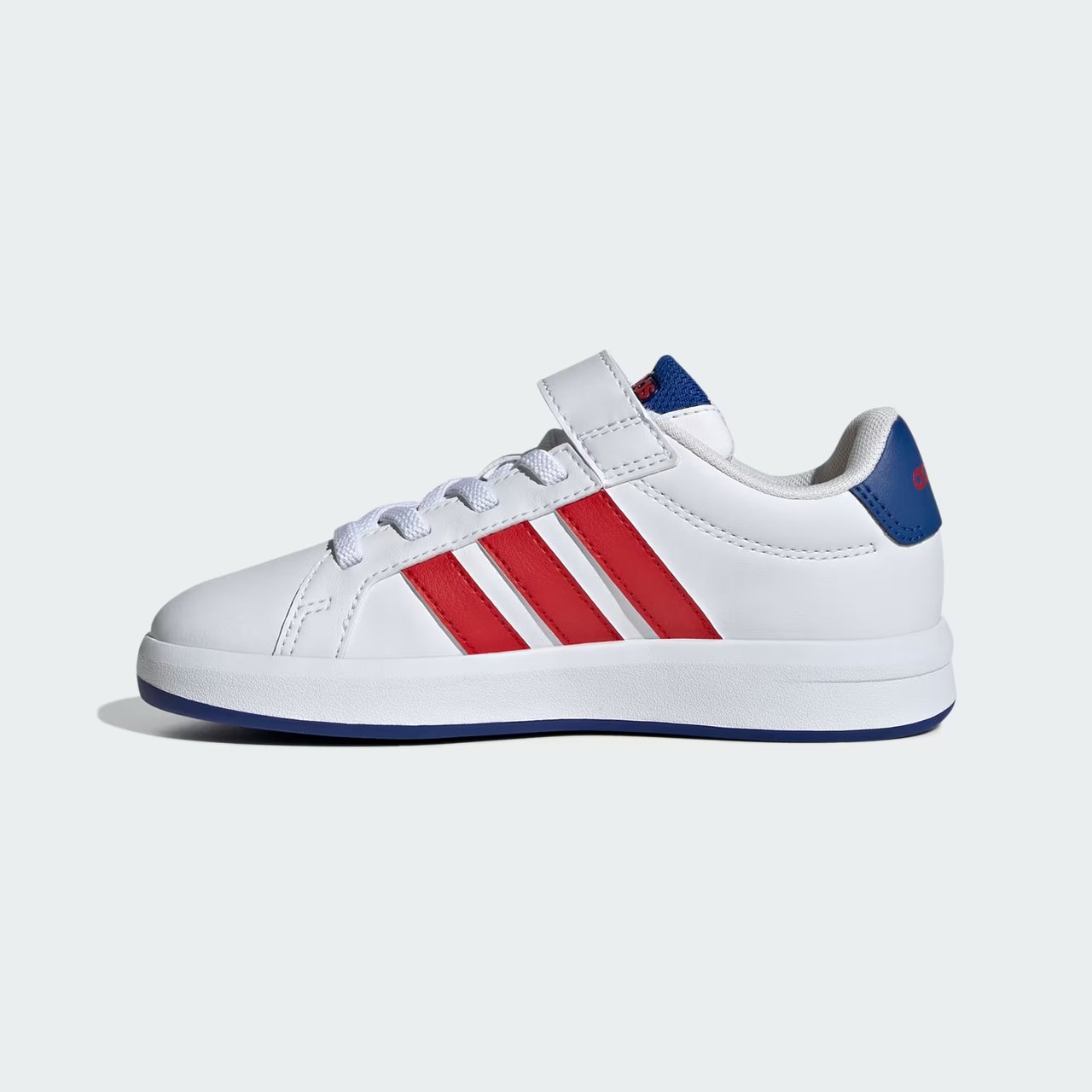 Tênis Adidas Grand Court 3.0 Infantil Branco com Vermelho Branco 6