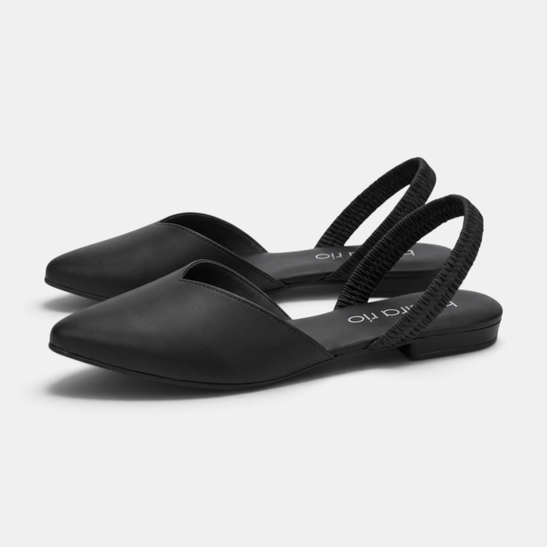 Sapatilha Slingback Beira Rio Preta Preto 3