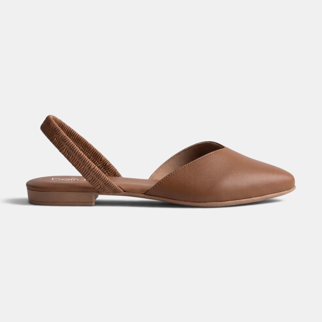 Sapatilha Slingback Beira Rio Caramelo