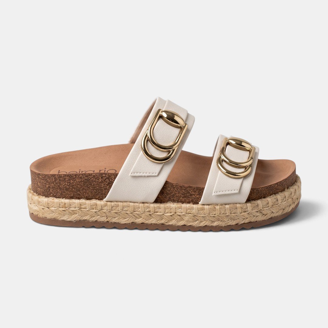 Tamanco Plataforma Beira Rio Off White