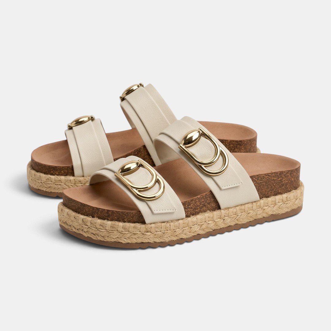 Tamanco Plataforma Beira Rio Off White Branco 3