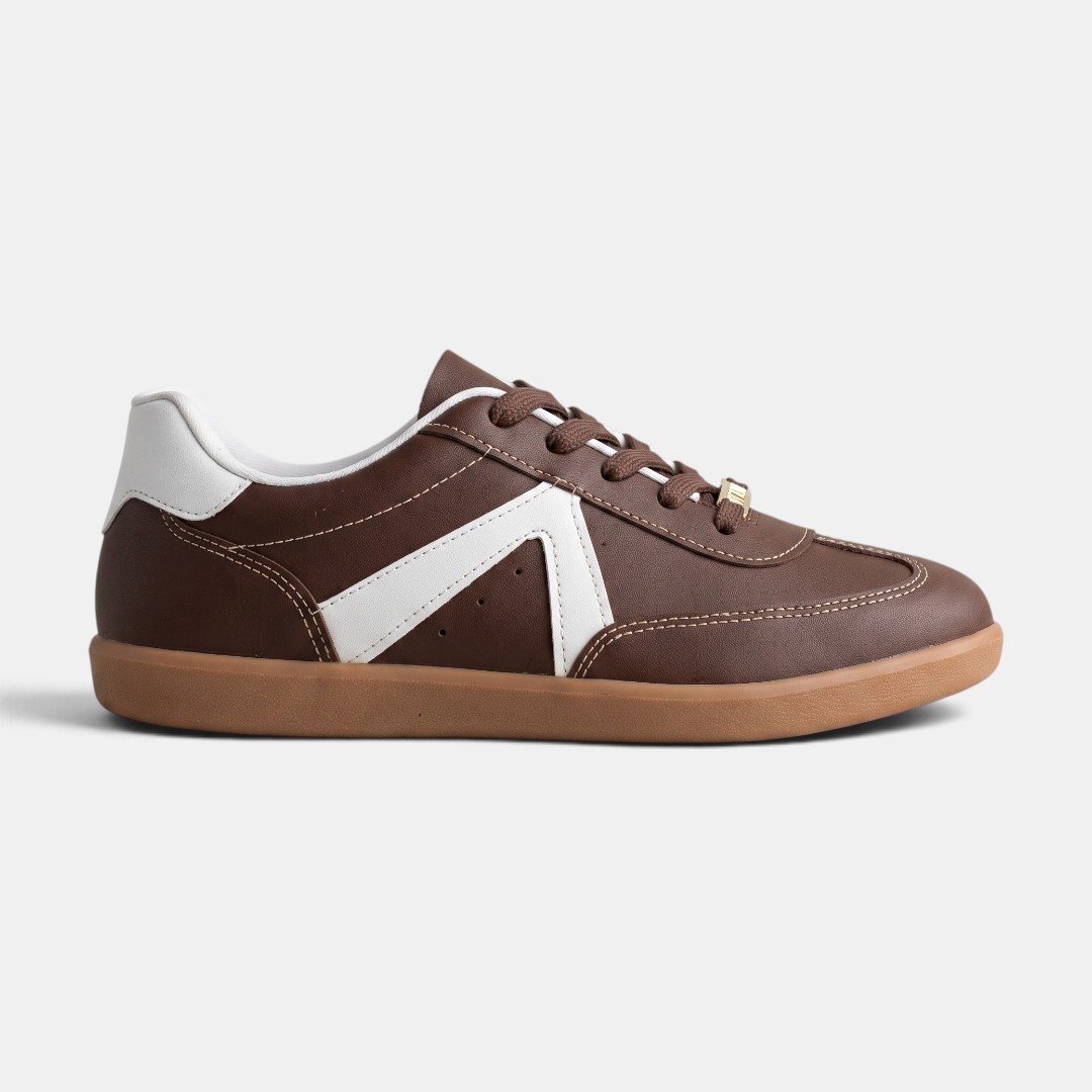 Tênis Vizzano Casual Retrô Feminino Marrom