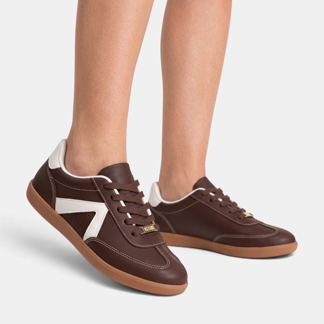 Tênis Vizzano Casual Retrô Feminino Marrom Chocolate 2