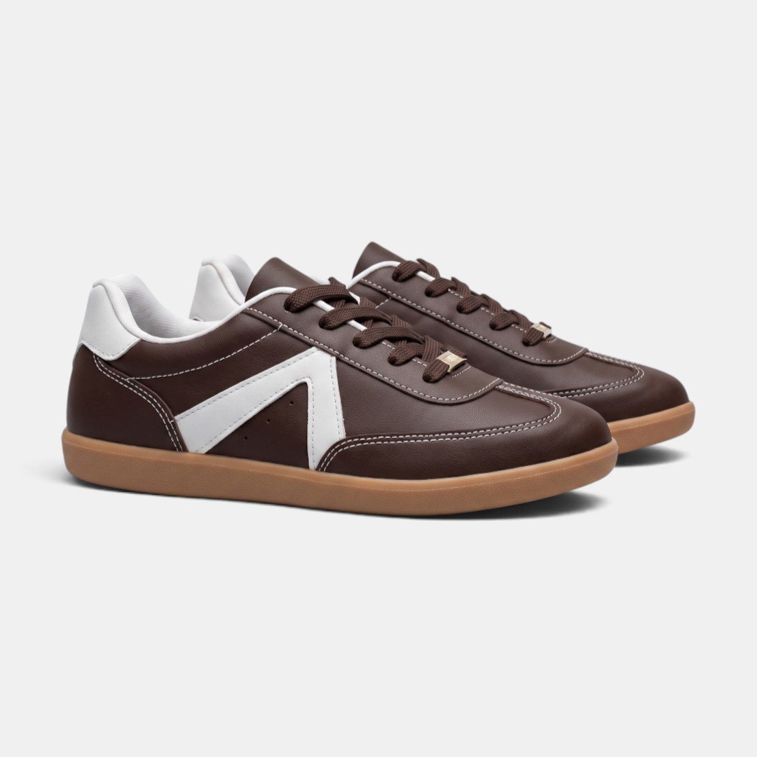 Tênis Vizzano Casual Retrô Feminino Marrom Chocolate 3