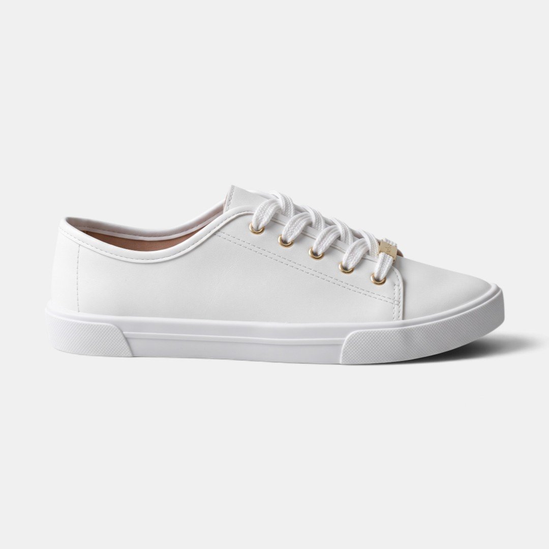 Tênis Casual Moleca Feminino Branco