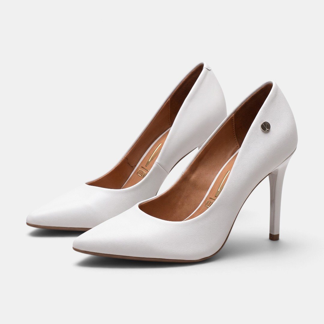 Sapato Scarpin Vizzano Napa Branco Branco 3