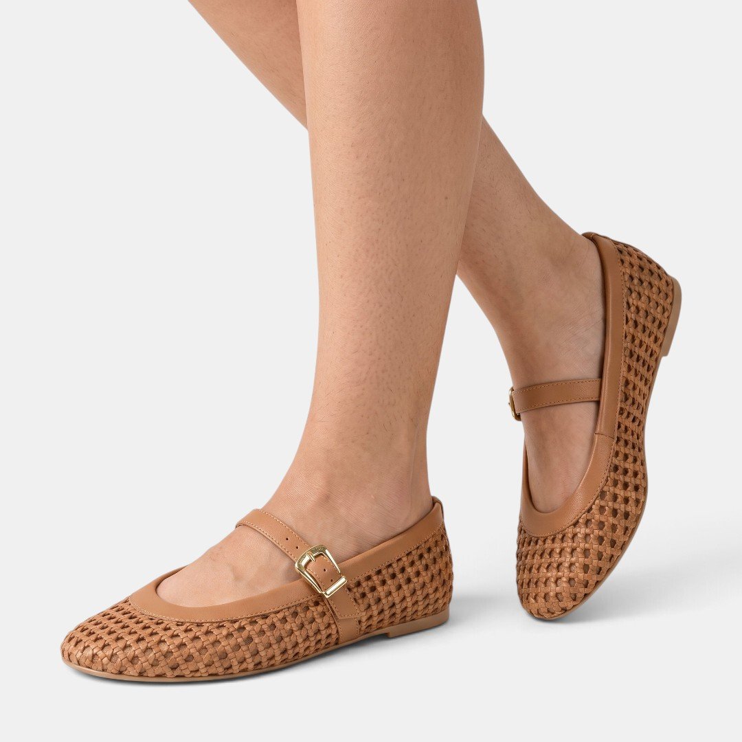 Sapatilha Vizzano Tramado Mary Jane Caramelo Camel 2