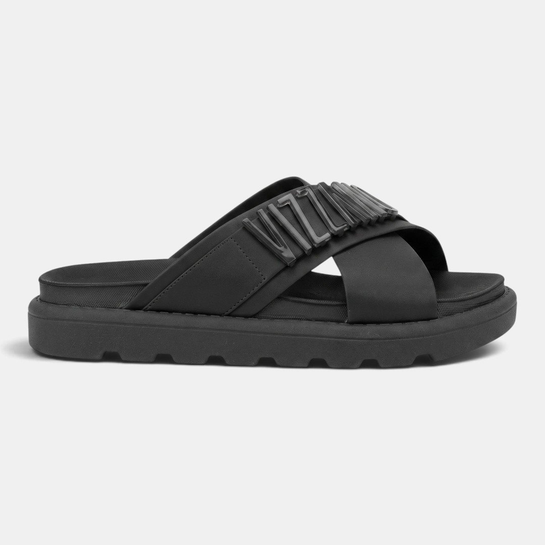 Chinelo Papete Vizzano Preto Translúcido
