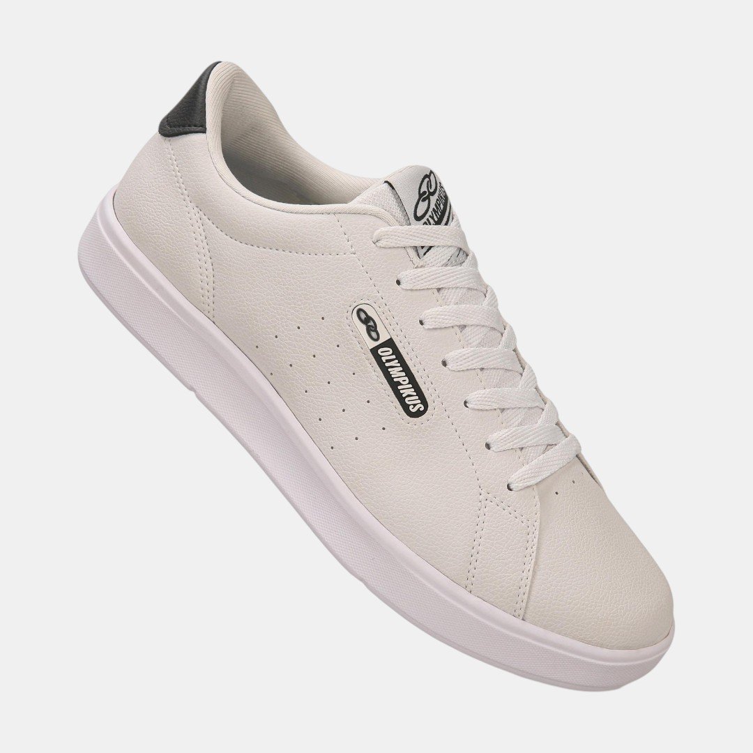 Tênis Olympikus Casual Only 3 Branco com Preto Branco 2