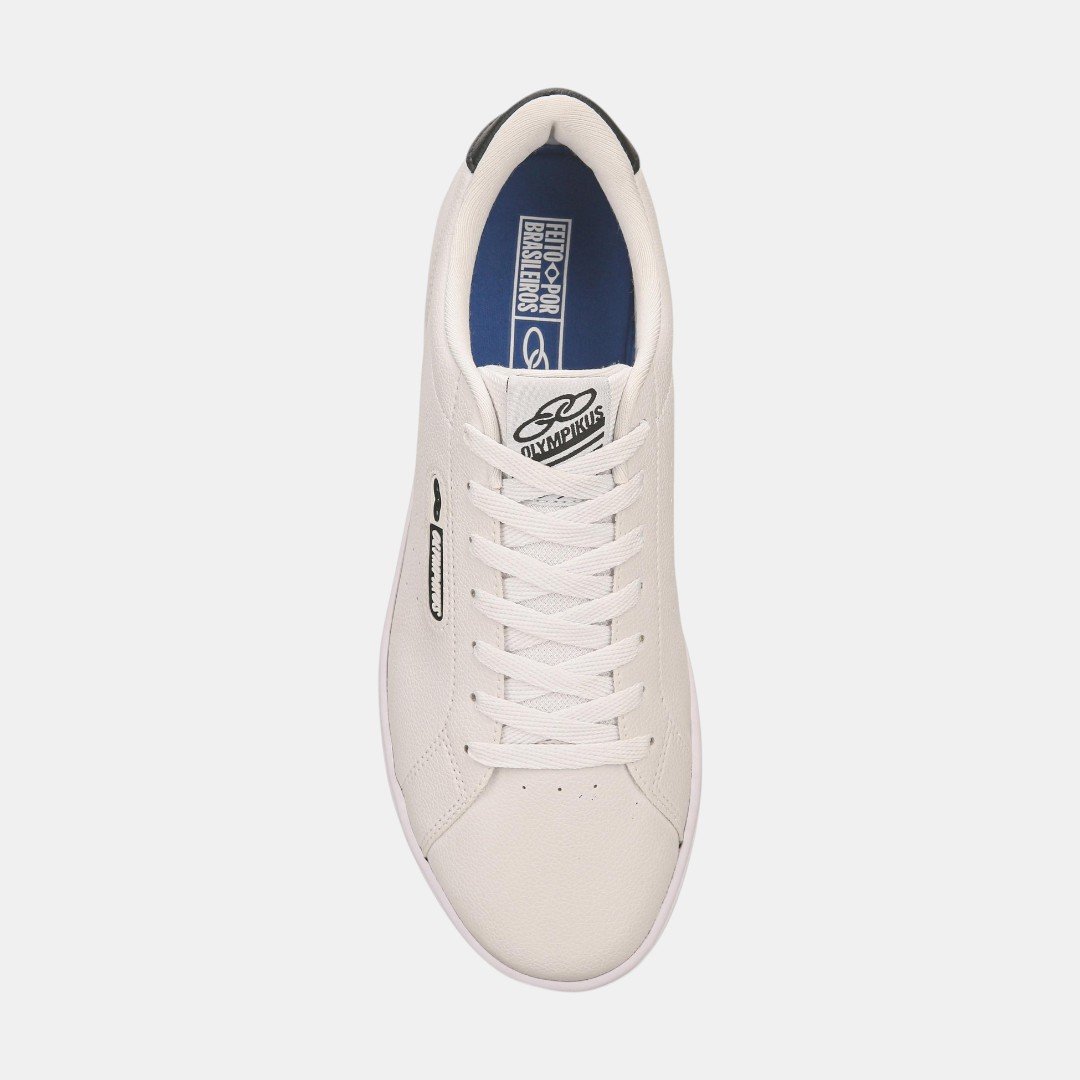 Tênis Olympikus Casual Only 3 Branco com Preto Branco 4