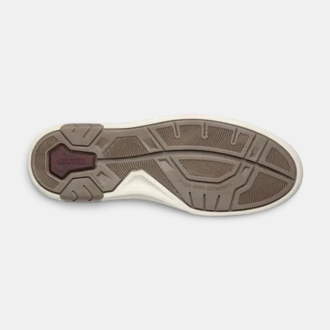 Sapatênis Bege Pegada Masculino Em Couro Slip On Bege 4