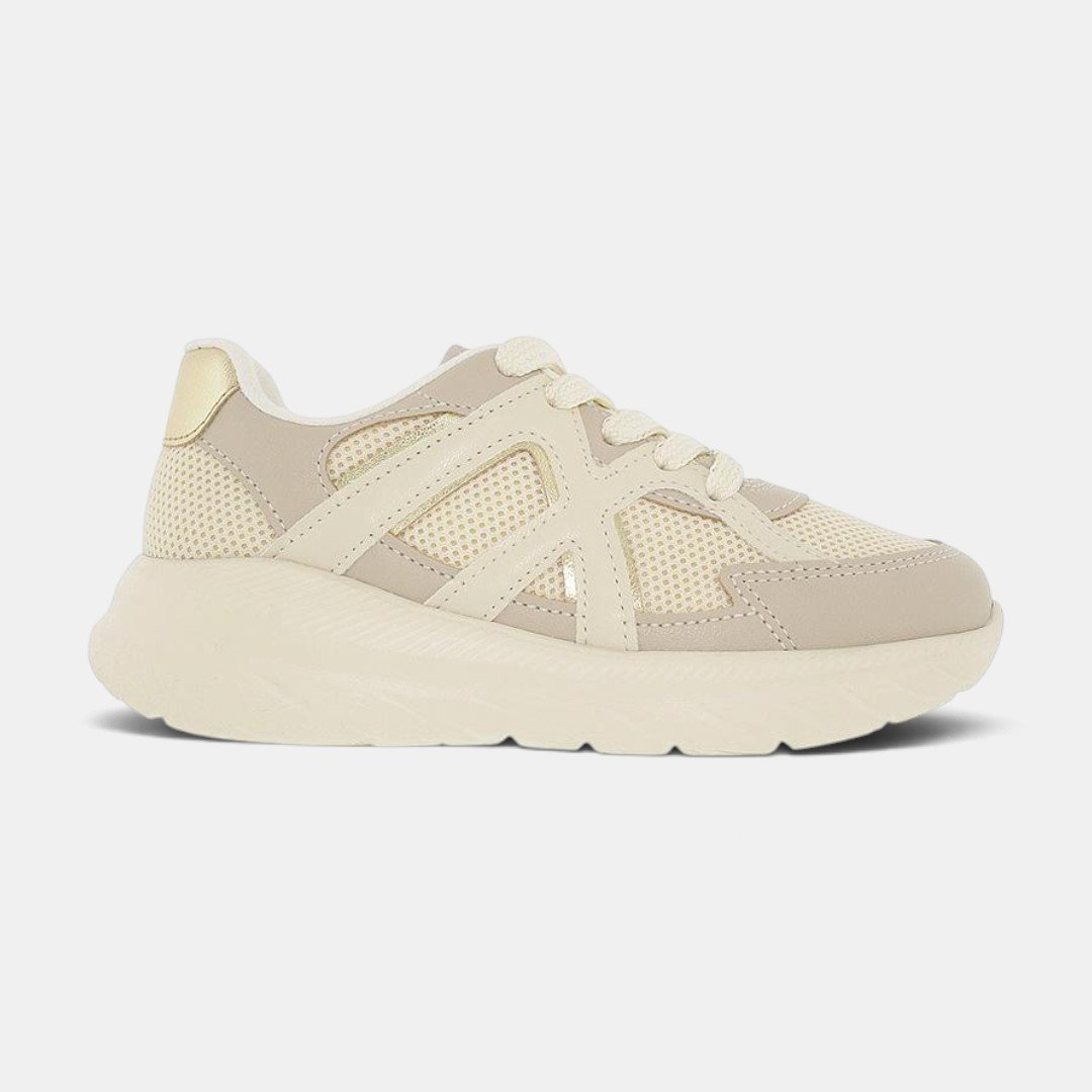 Tênis Molekinha Infantil Casual Chunky Off White