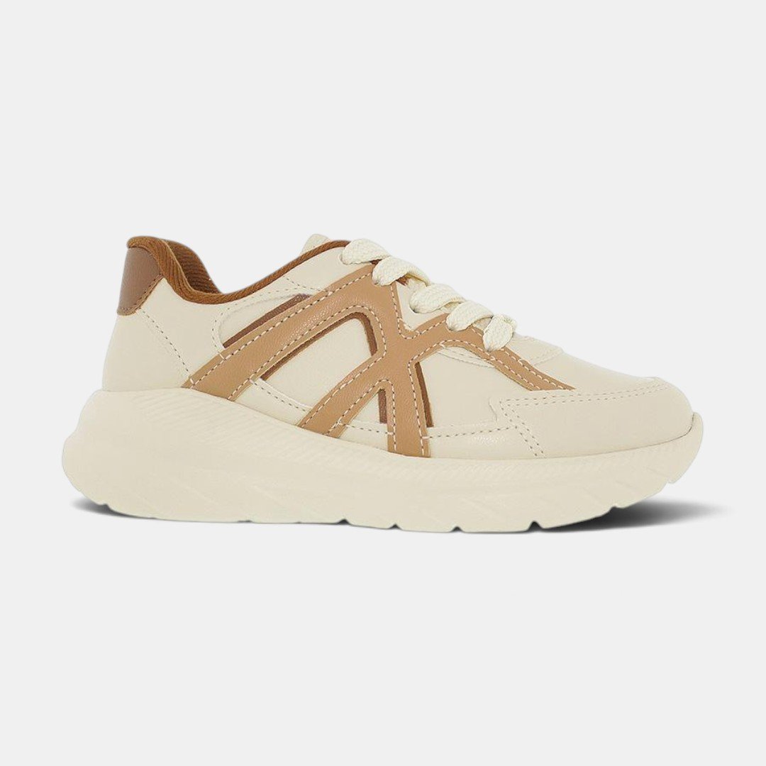 Tênis Molekinha Infantil Casual Chunky Off White