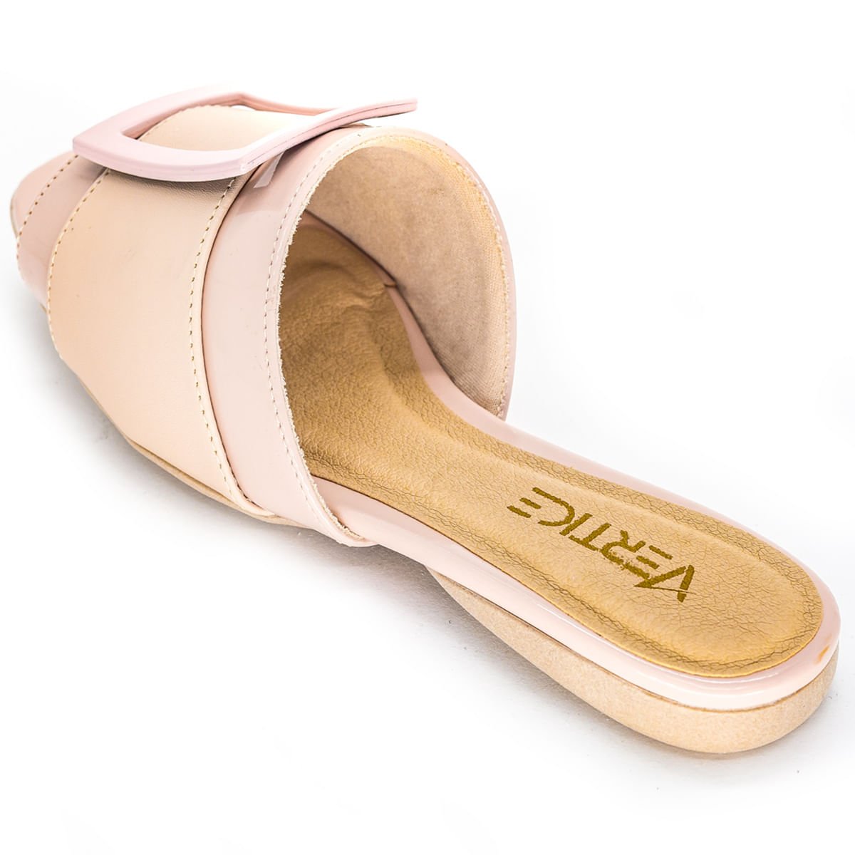 Rasteira Flat Feminina Com Fivela Rosa 4