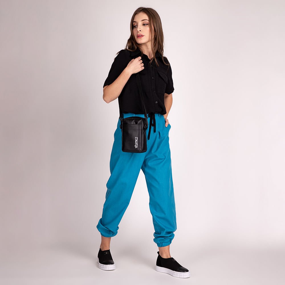 Tênis Slip On Elastano Flatform Preto Preto 4