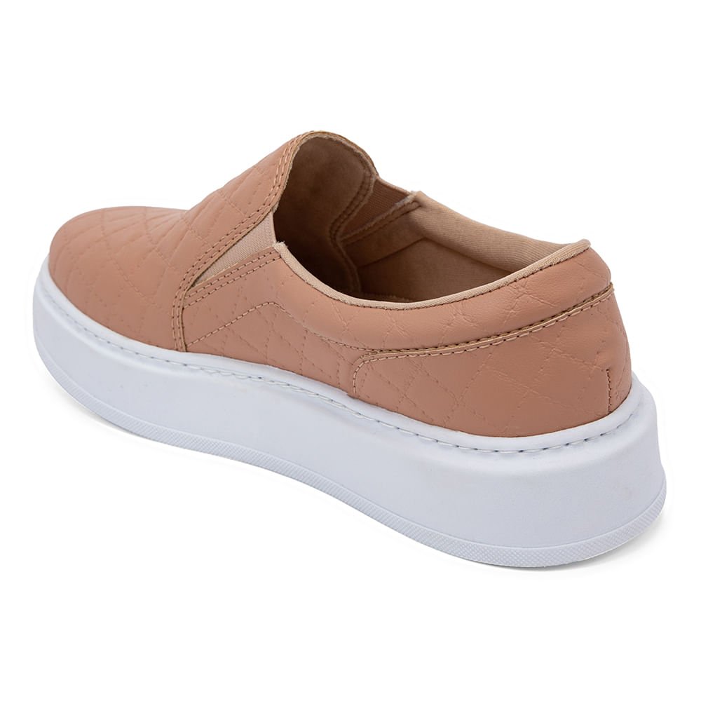 Tênis Slip On Flatform Rosado Rosado 3