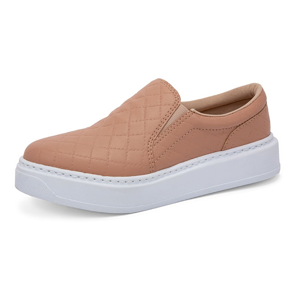 Tênis Slip On Flatform Rosado Rosado 6