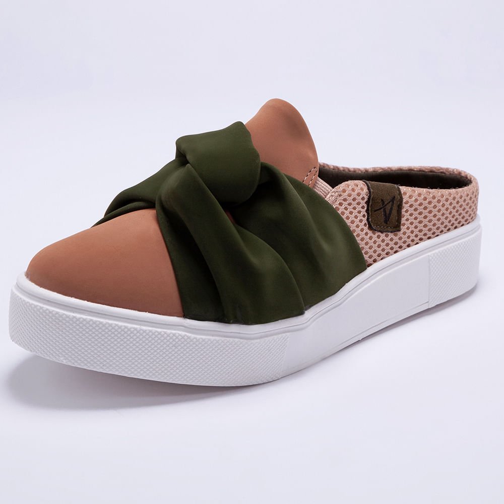 Tênis Feminino Mule Slip Laço - Nude Nude 5