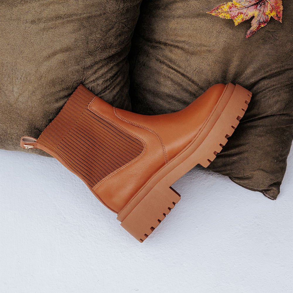 Bota Coturno Tratorada Cano Médio Ambar Ambar 2