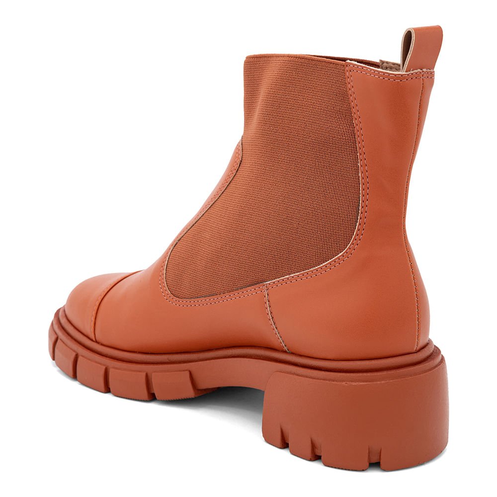 Bota Coturno Tratora Cano Médio  Marrom Marrom 2