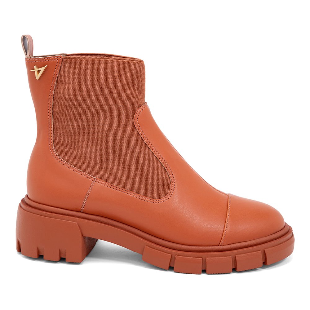 Bota Coturno Tratora Cano Médio  Marrom Marrom 3