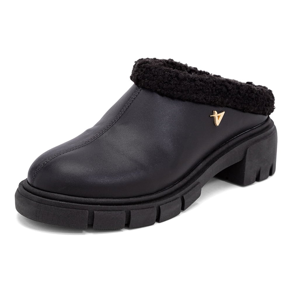 Bota Mule Solado Tratorado Preto Preto 3