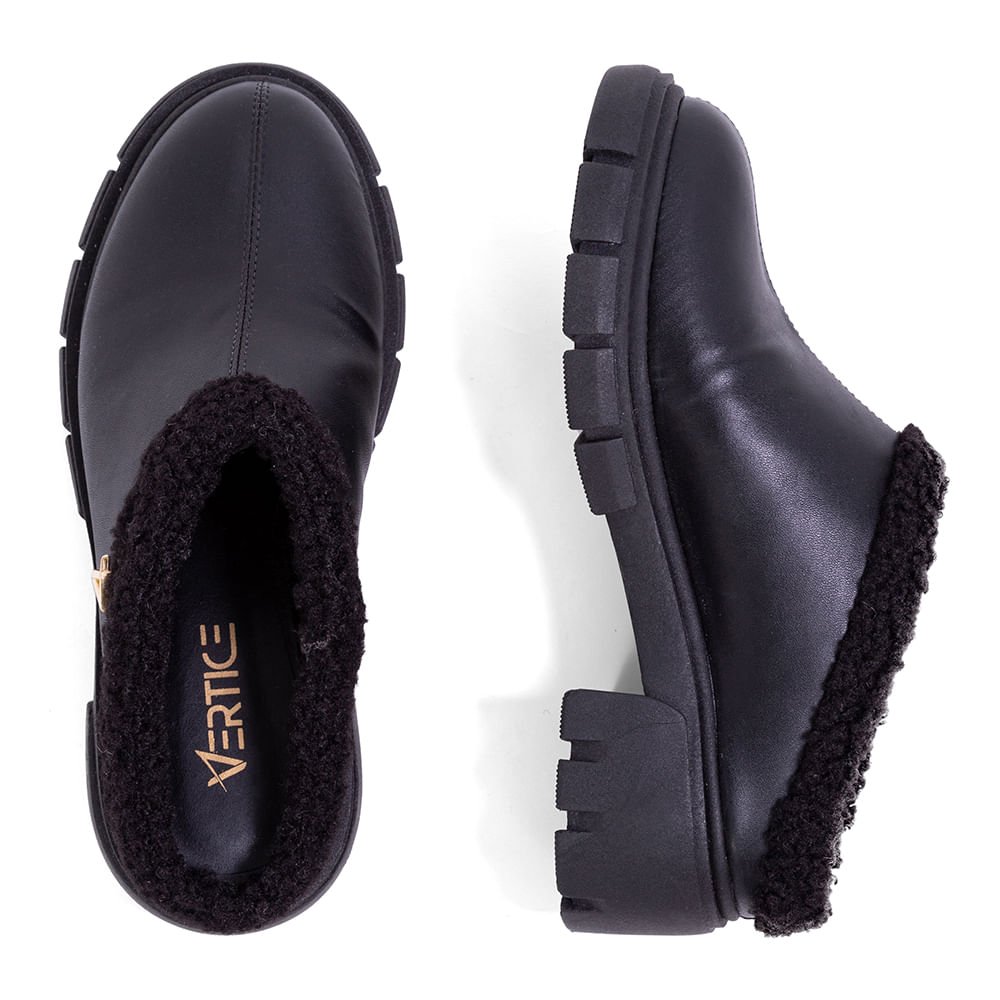 Bota Mule Solado Tratorado Preto Preto 4