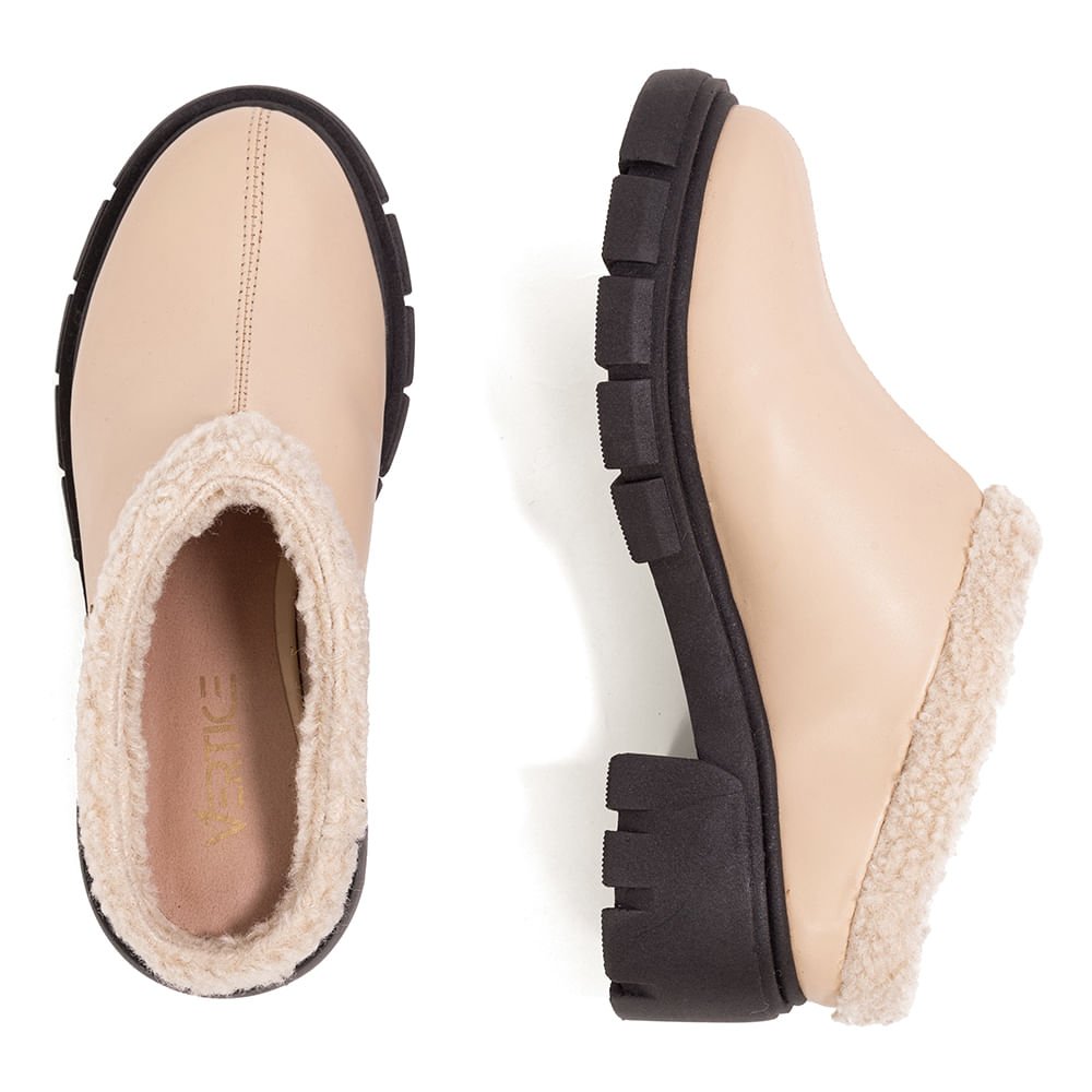 Bota Mule Solado Tratorado Porcelana Porcelana 4