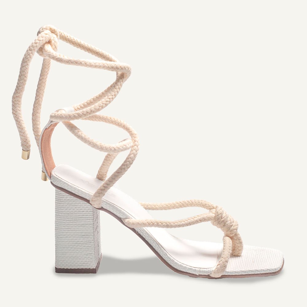 Sandália Bloco Cordão Offwhite Off White 3